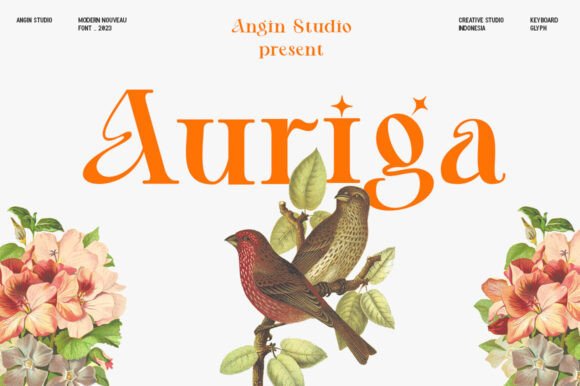 Auriga: The Art Nouveau Display Font for Modern Web Design