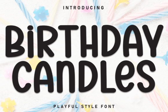 Birthday Candles Font for Festive Editorial Design