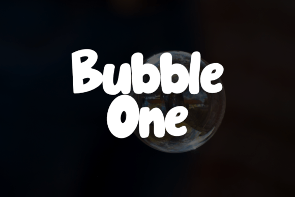 Bubble One: A Playful Display Font for Creative Businesses