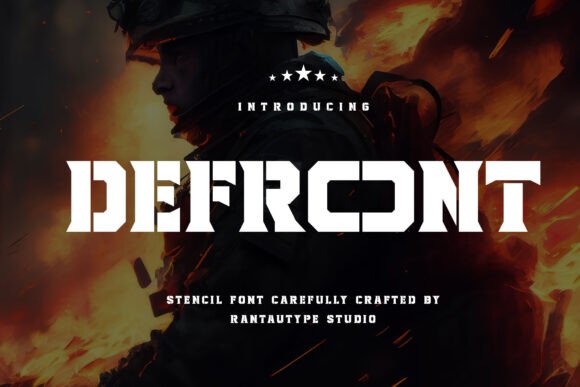 Defront Font Brings Bold Military Stencil Energy to Maker Projects