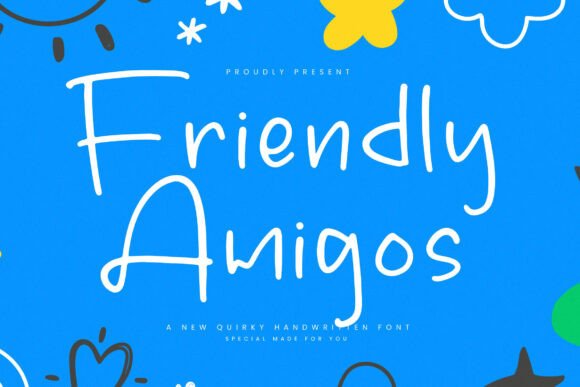 Friendly Amigos Font: Handwritten Charm for Campaign Design
