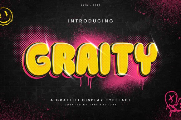 Graity: A Bold Display Font for Editorial Storytelling