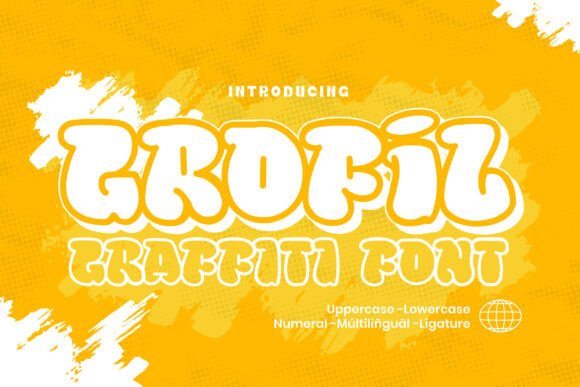Grofil Graffiti Font: Bold Street Style for Handmade Products