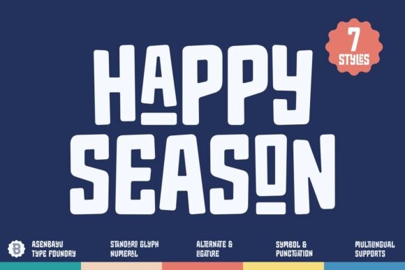 Happy Season: A Playful Sans Serif Typeface for Branding