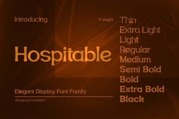 Hospitable Font Review for Web Designers
