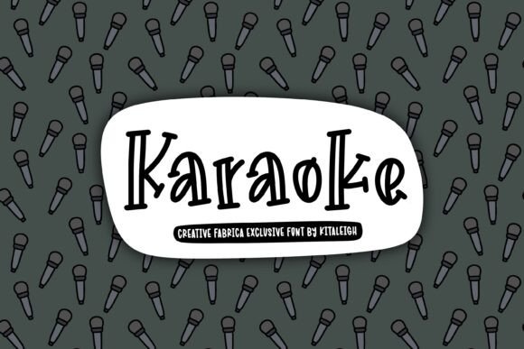 Karaoke: A Bold Playful Display Typeface for Web Designers