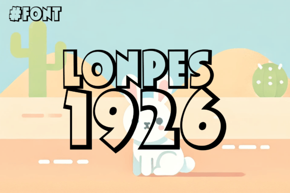 Lonpes 1926: A Playful Display Font for Handmade Charm