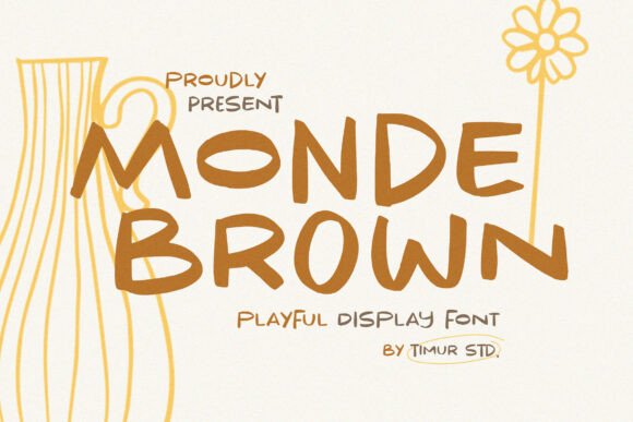 Monde Brown: A Playful Display Typeface for Editorial Design