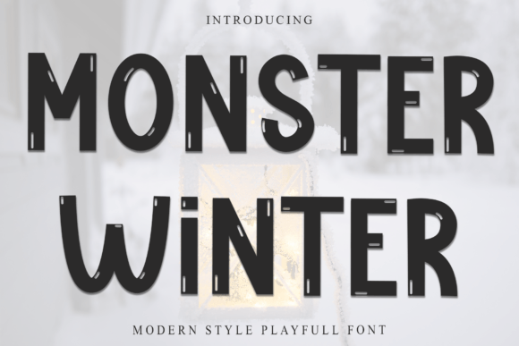 Monster Winter: The Fun Icy Display Font for Marketers