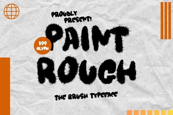 Paint Rough: A Rough Brush Display Font with Raw, Organic Texture