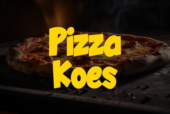 Pizza Koes: A Playful Display Typeface for Digital Branding