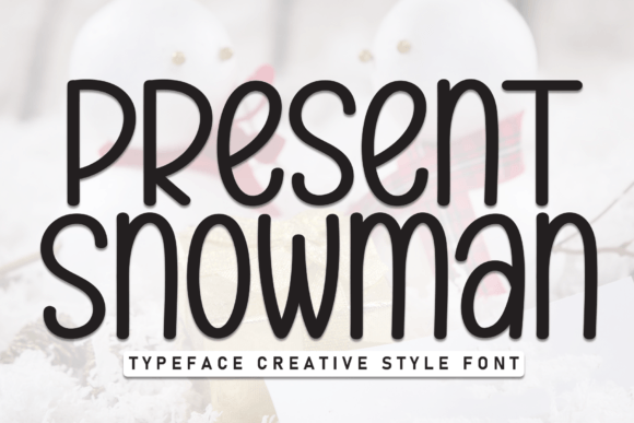 Present Snowman: A Playful Handwritten Font for Festive Branding