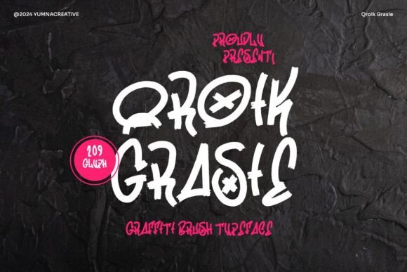 Qroik Grasie: The Graffiti Brush Font That Transforms Brands