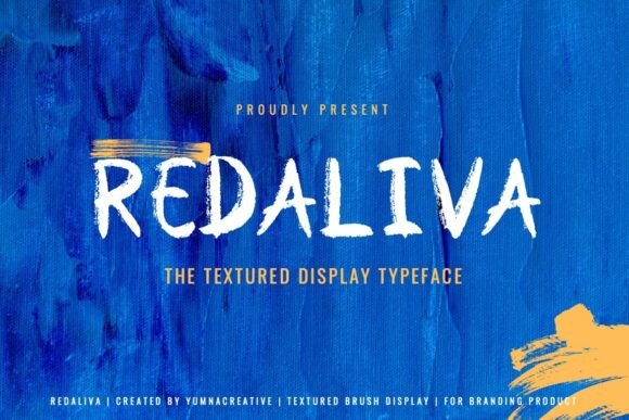 Redaliva: The Textured Brush Font for Editorial Depth
