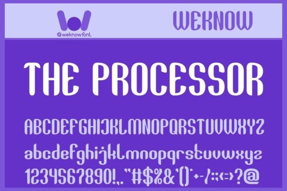 The Processor Typeface for Elegant Digital Headlines