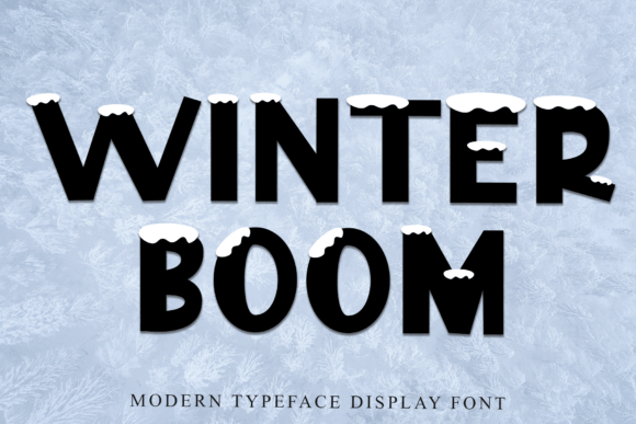 Winter Boom: A Warm Display Font for Editorial Design