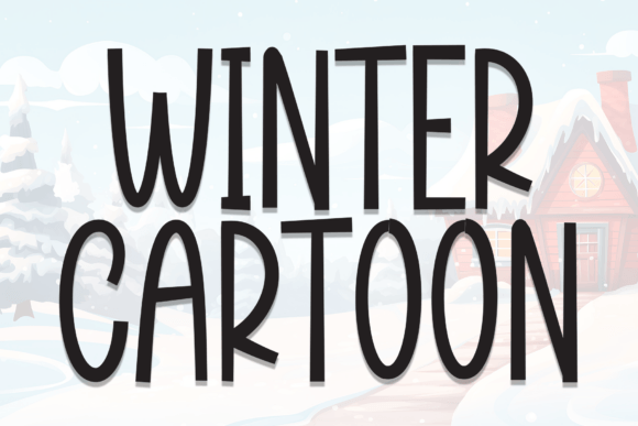 Winter Cartoon: A Cozy Handwritten Display Font for Makers