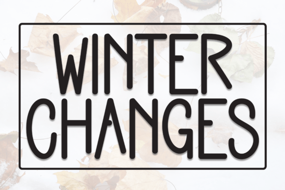 Winter Changes: A Handwritten Display Font for Charming Branding