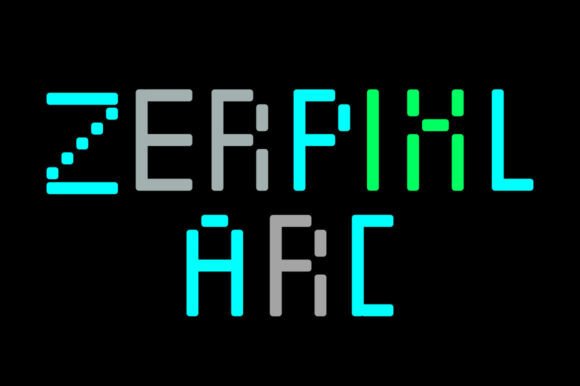 Zerpixl Arc: The Pixel Font for Handmade Creations